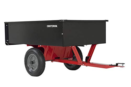 750-lb Capacity Steel Tow Behind Dump Cart, 12 Cubic Feet N648