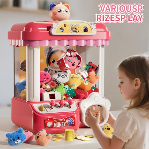Mini Claw Machine with Music & 36 Mini Toys U8860