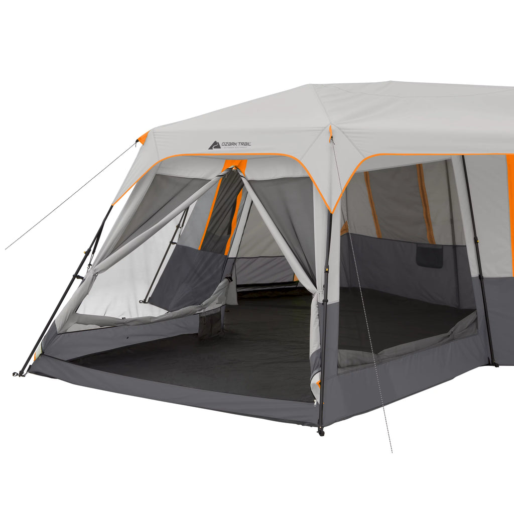20' x 18' 12-Person 3-Room Instant Cabin Tent with Screen Room D2450