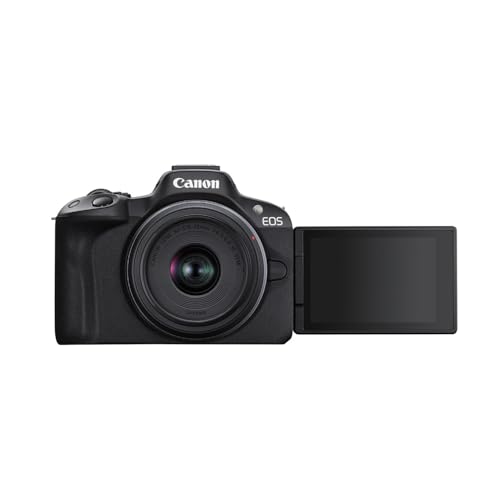 Black Mirrorless Camera and 18-45mm Lens with 128GB SD Card and Gadget Bag B493096