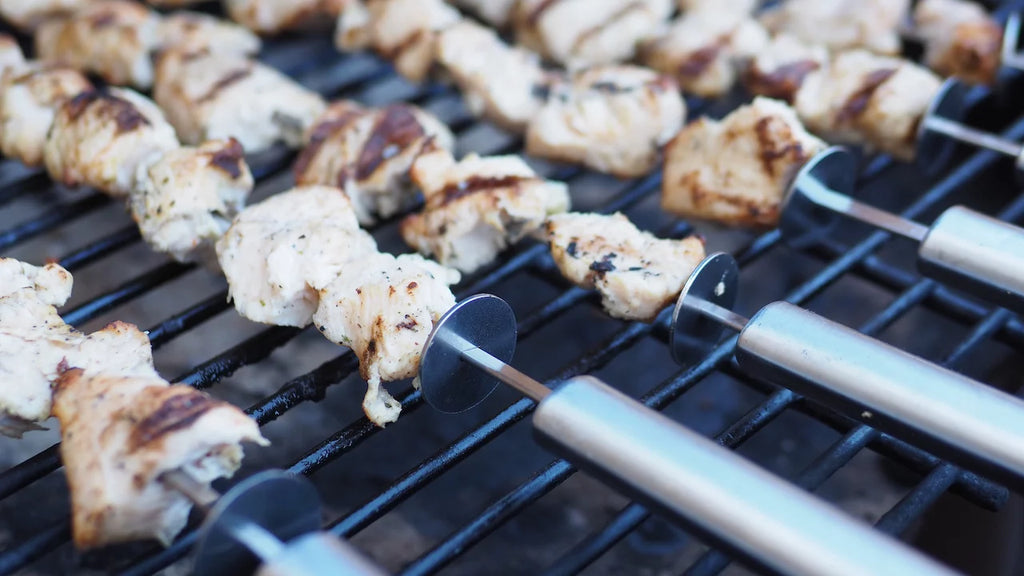 16" Stainless Steel BBQ Skewers 24-Pack Z668