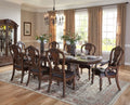 9 Pc Dark Oak Dining Set A604951