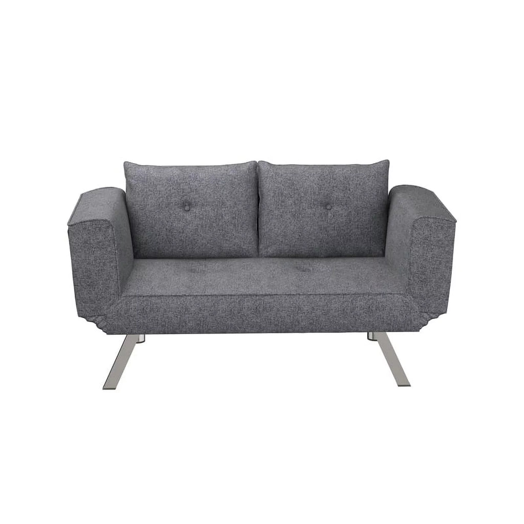 Dark Gray Fabric Convertible Sofa I703486