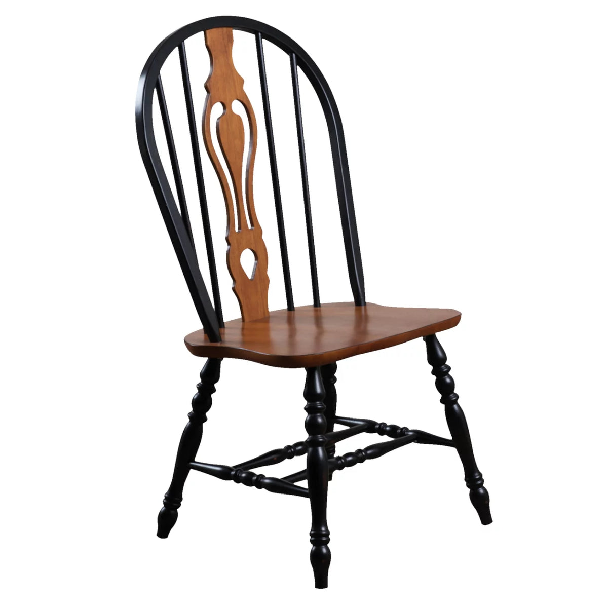 5 Pc Black Cherry Wood Dining Set J33862