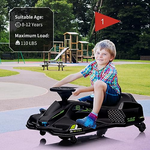 24V Kids Electric Drift Go-Kart with LED Light X45082