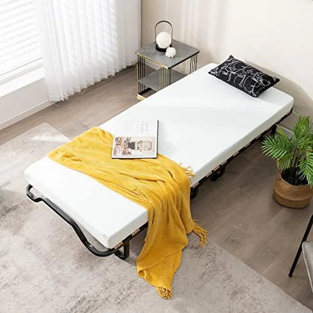 Folding Bed with 4 Inch Memory Foam Mattress L341608