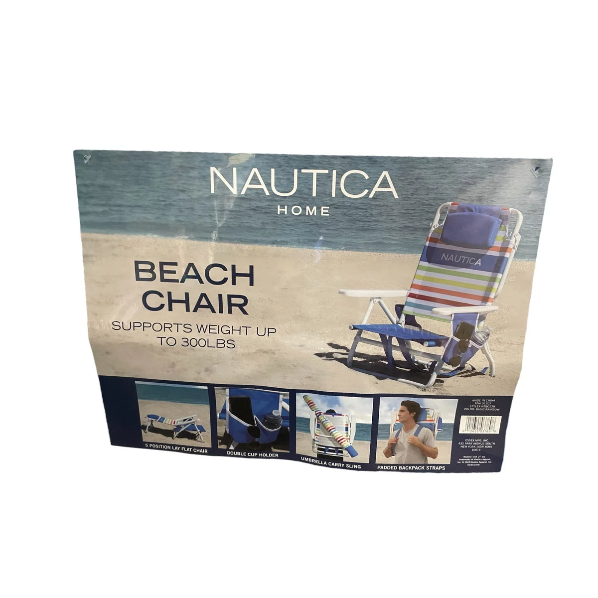 Portable Beach Chair with Cup Holder K298639