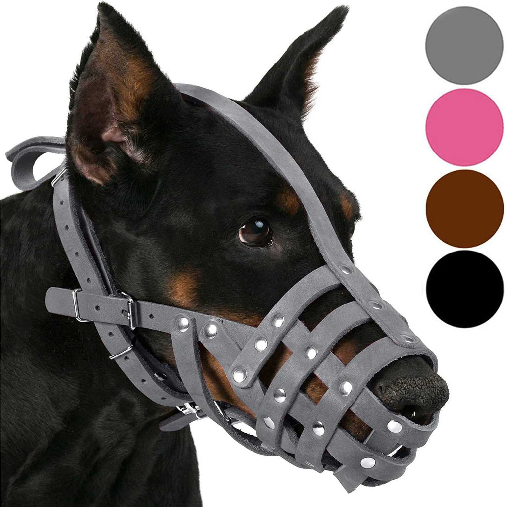 Leather Dog Muzzle Medium Large Breeds B998