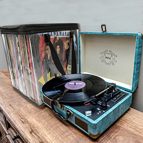 Vinyl Record Storage Cases 6 Pack Clear PVC S42500