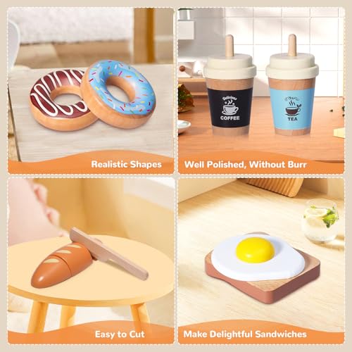 Wooden Bakery Playset with Storage Bag A846