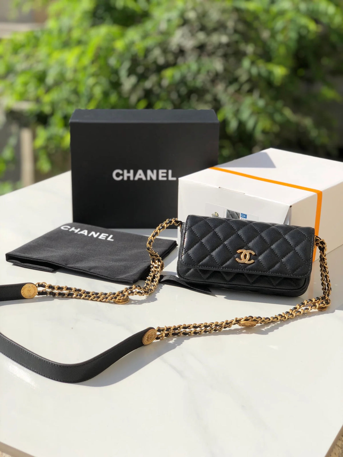 Black Small Flap Shoulder Bag 7.5in/19.2cm J1511