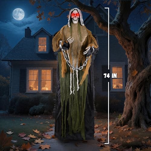 Life Size Animatronics Grim Reaper with Chain S2213