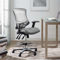 Gray Mesh Drafting Chair F552