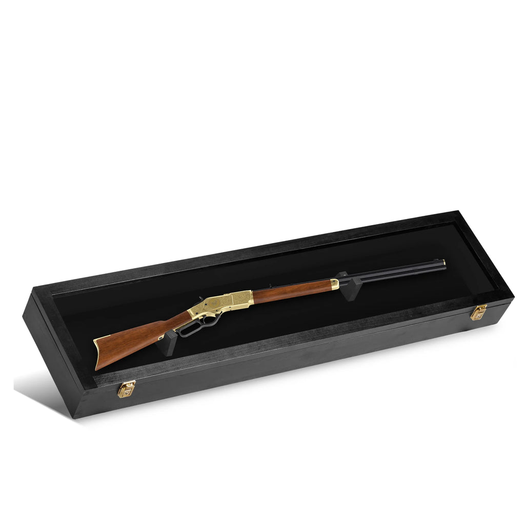 Clear Acrylic & Hardwood Gun Display Case G809