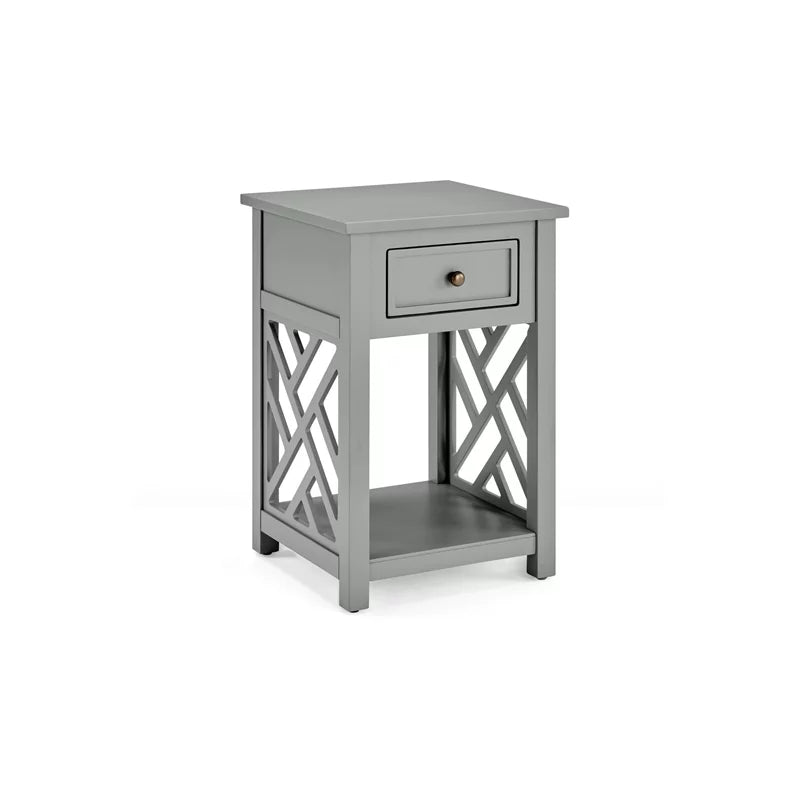 Gray Wood Coffee Table and Two End Tables Set of 3 R696