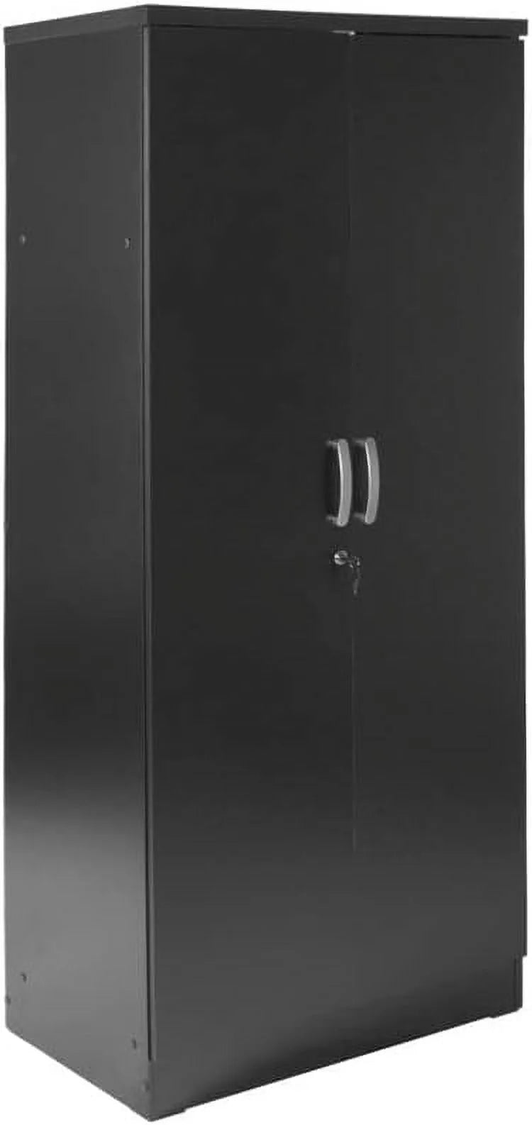 Black Wood Two Door Armoire Wardrobe Cabinet L358844