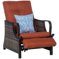 Outdoor Recliner Chair PE Wicker N266