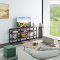 70" TV Stand with Wood Shelves T5673