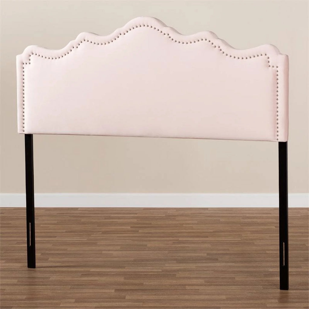 Velvet Queen Headboard in Light Pink D421