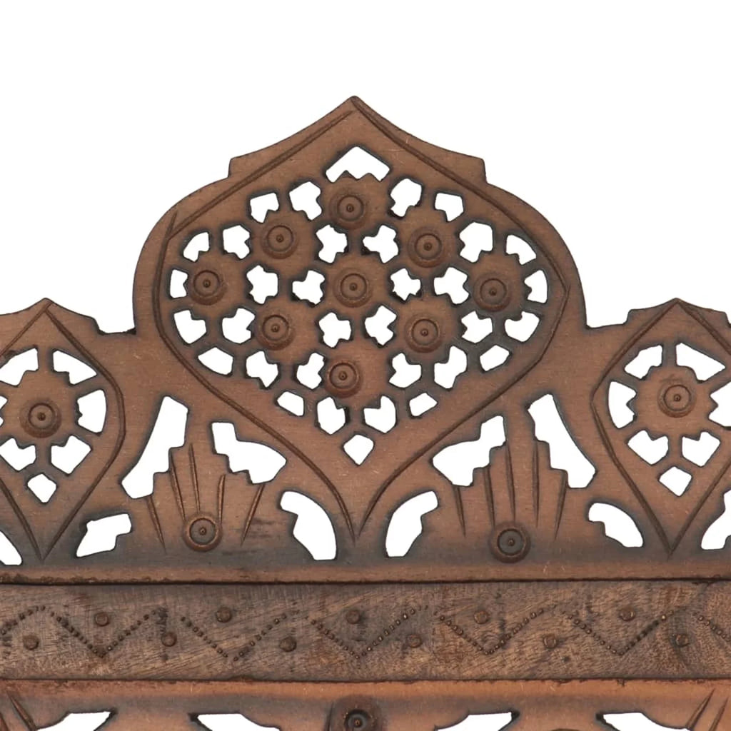 Hand Carved 4-Panel Mango Wood Room Divider Q105