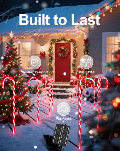 24 Pack 22" Solar Candy Cane Lights K57039