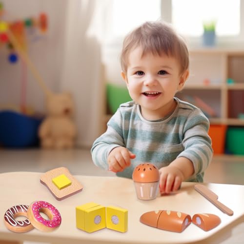 Wooden Bakery Playset with Storage Bag A846