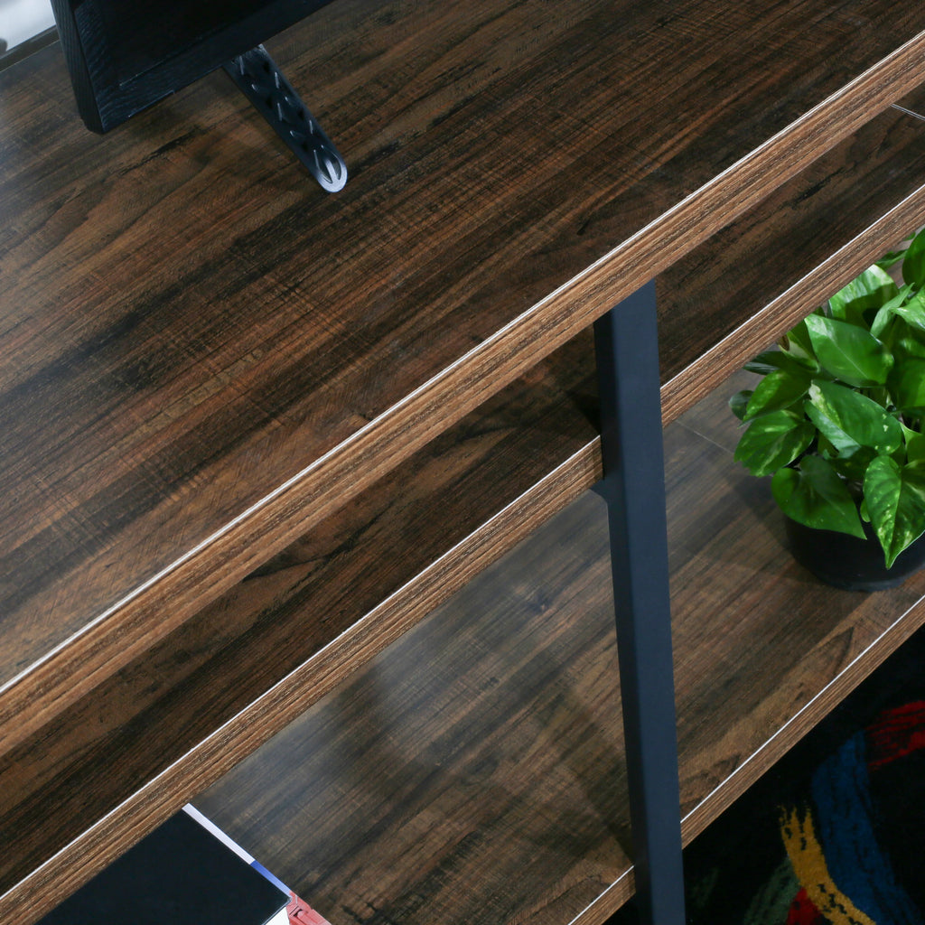 70" TV Stand with Wood Shelves T5673