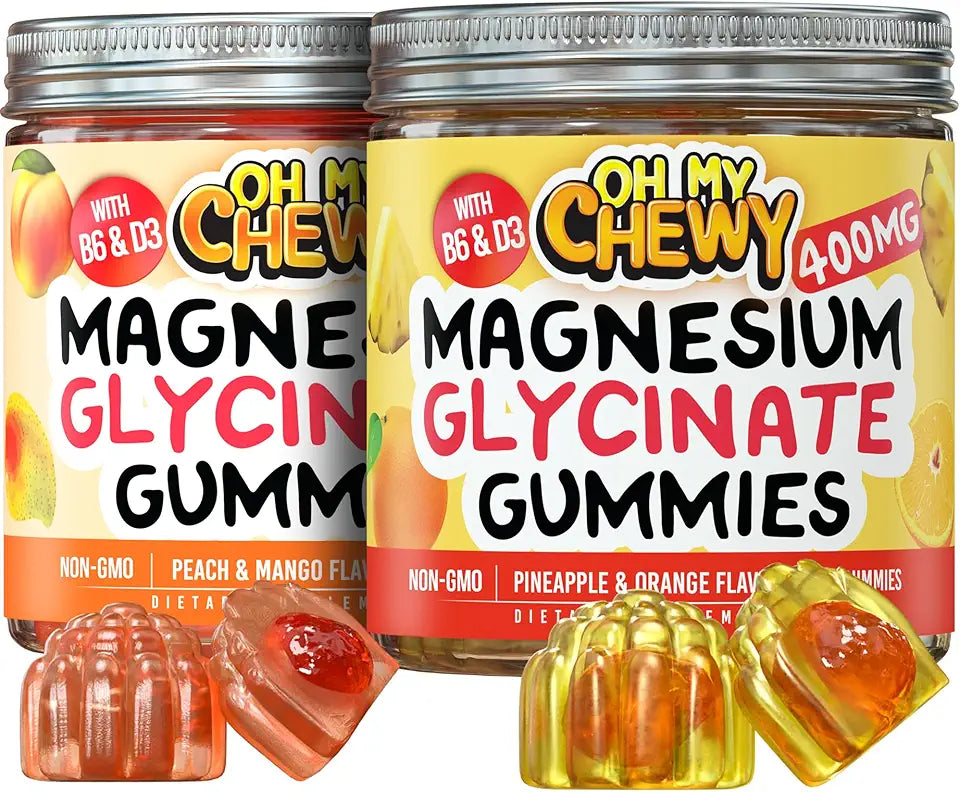 Magnesium Gummies Bundle 2 Bottles 60 Each X9688