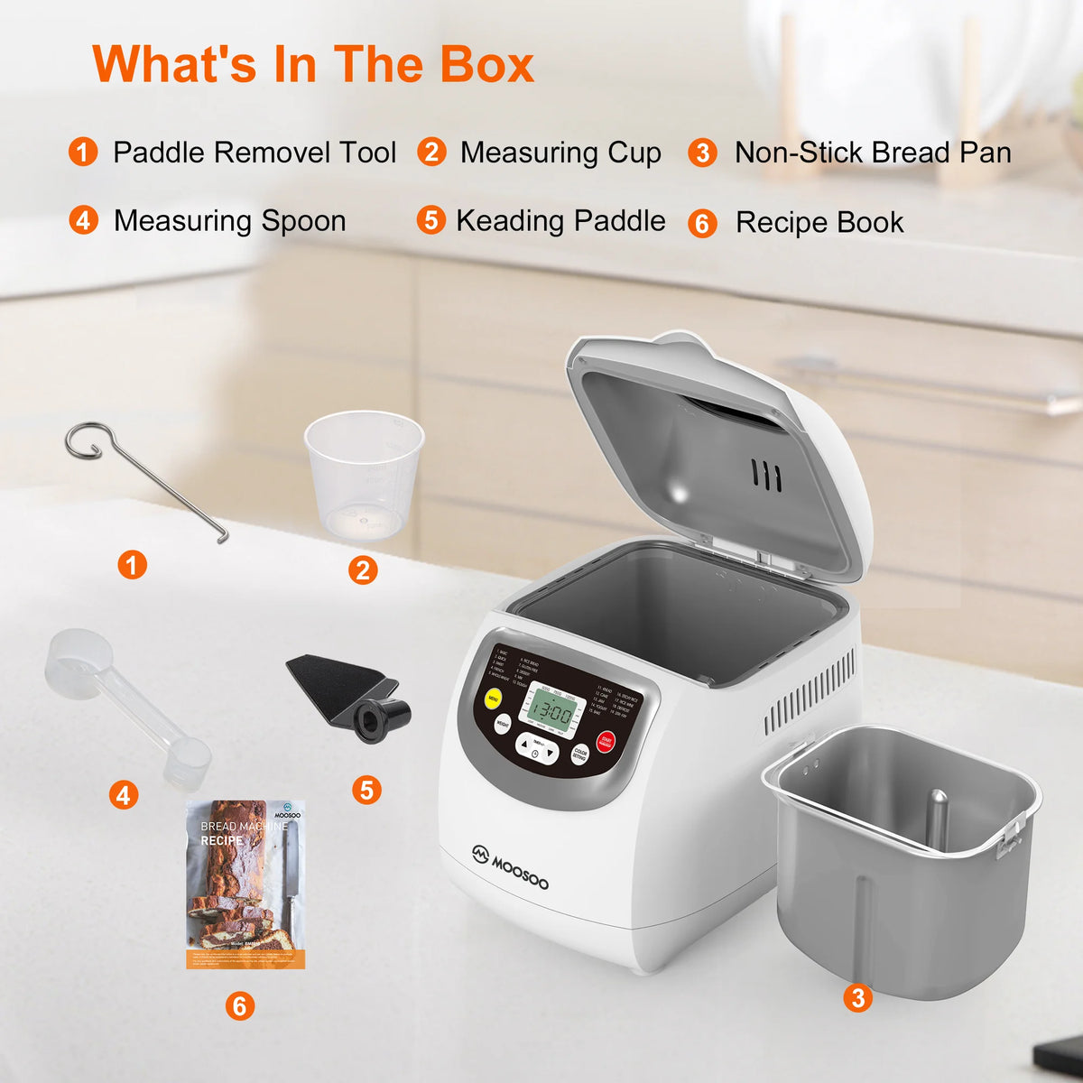 2lbs. 19 in 1 Auto Bread Machine with Gluten Free Setting E9745
