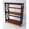 Walnut 3 tier Bookcase D786490