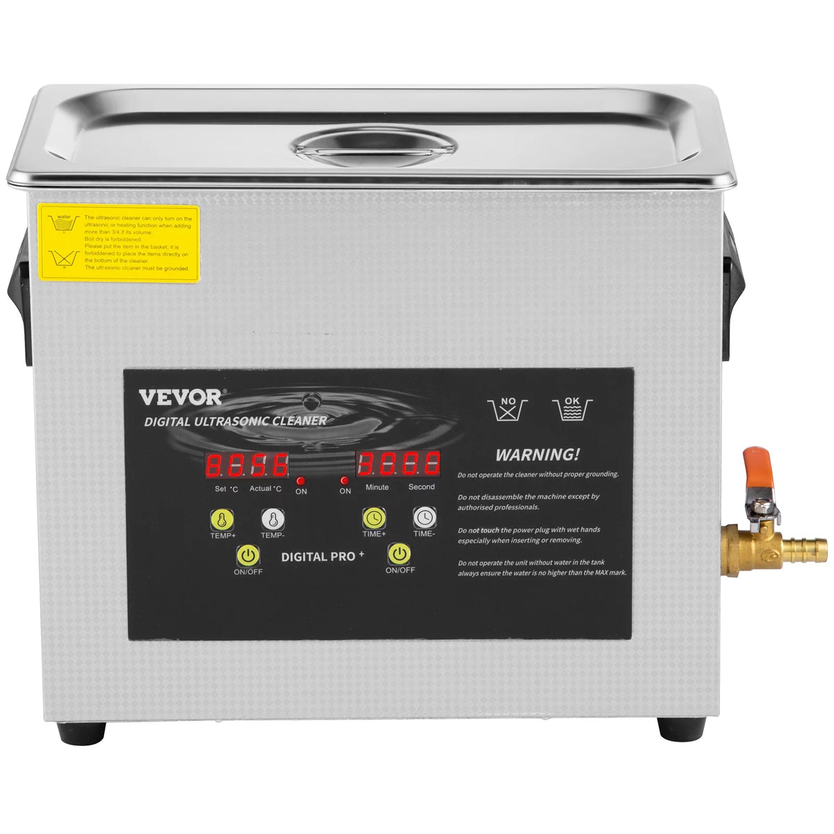 6L Ultrasonic Cleaner with Heater Timer U259200