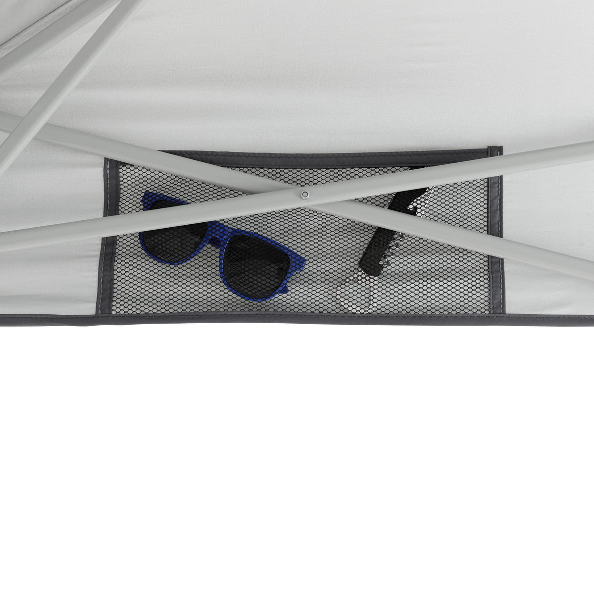 6 x 4 Ft Pop Up Instant Tent Canopy with Half Sun Shade, Gray I39682