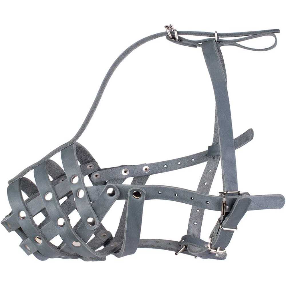 Leather Dog Muzzle Medium Large Breeds B998