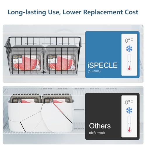 4 Pack White Freezer Organizer Bins D4592