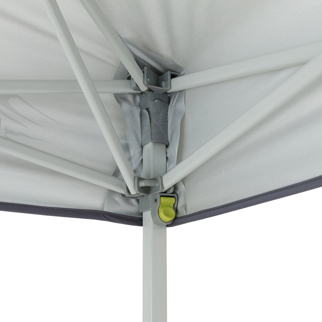6 x 4 Ft Pop Up Instant Tent Canopy with Half Sun Shade, Gray I39682