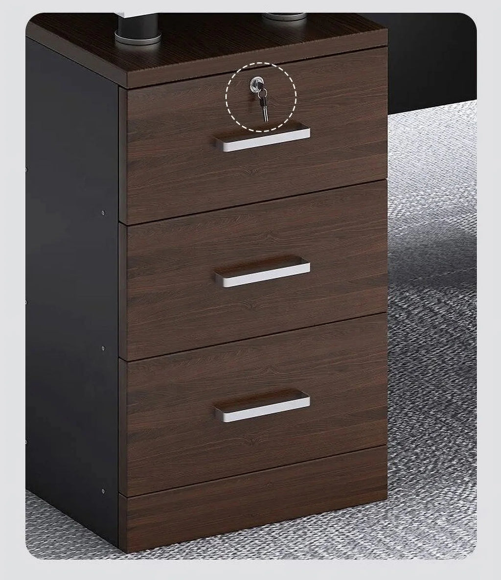 Computer Writing Desk with Drawers C368542