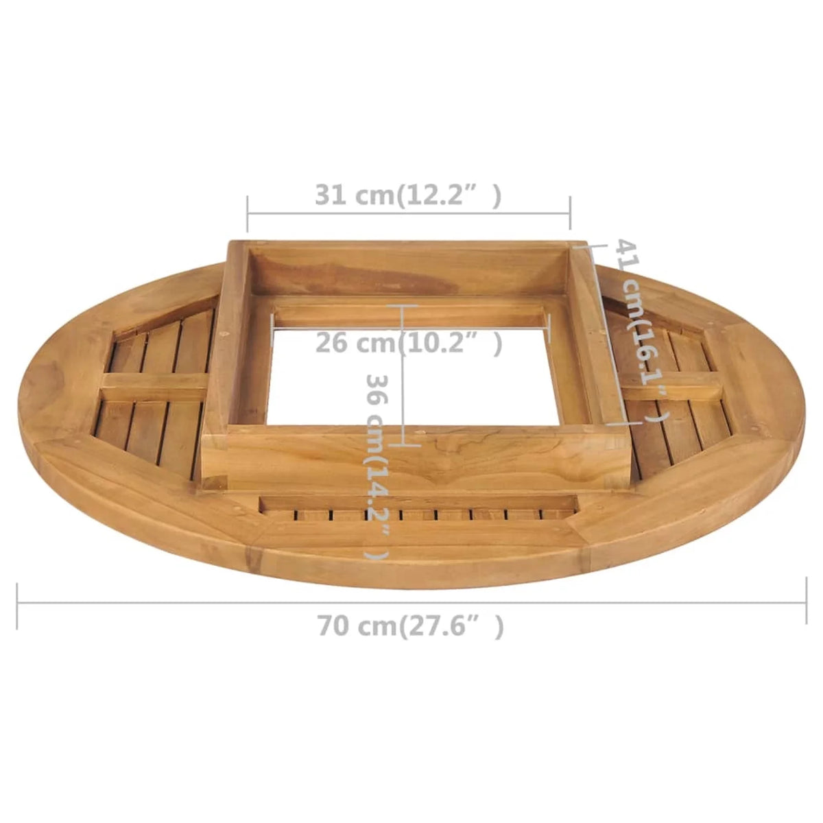 Teak Tabletop Crate E665