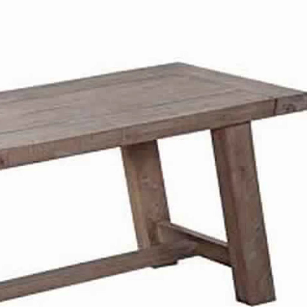 Brown Wooden Dining Bench E26316