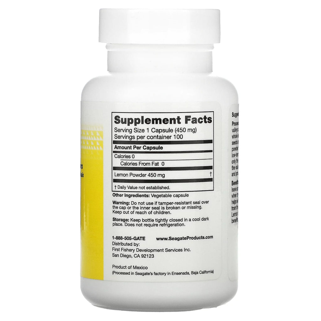 Lemon 450 mg 100 Capsules O57655