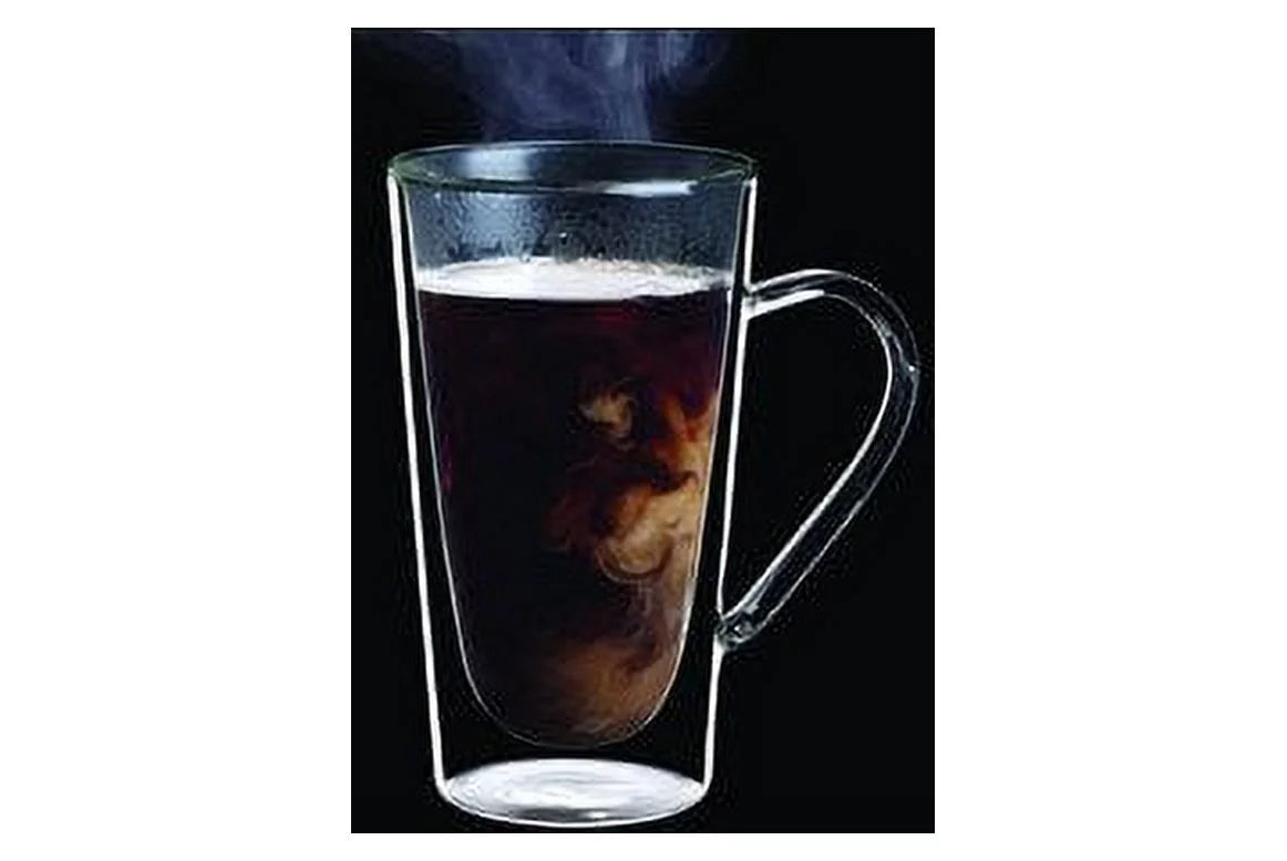 Double Wall Glass Hot Drink Mug Set 14oz T172730