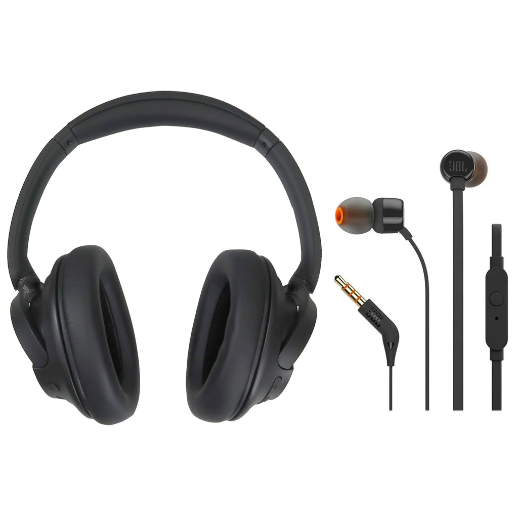 Black Wireless Over-Ear Noise-Canceling Headphones E117