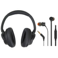 Black Wireless Over-Ear Noise-Canceling Headphones E117