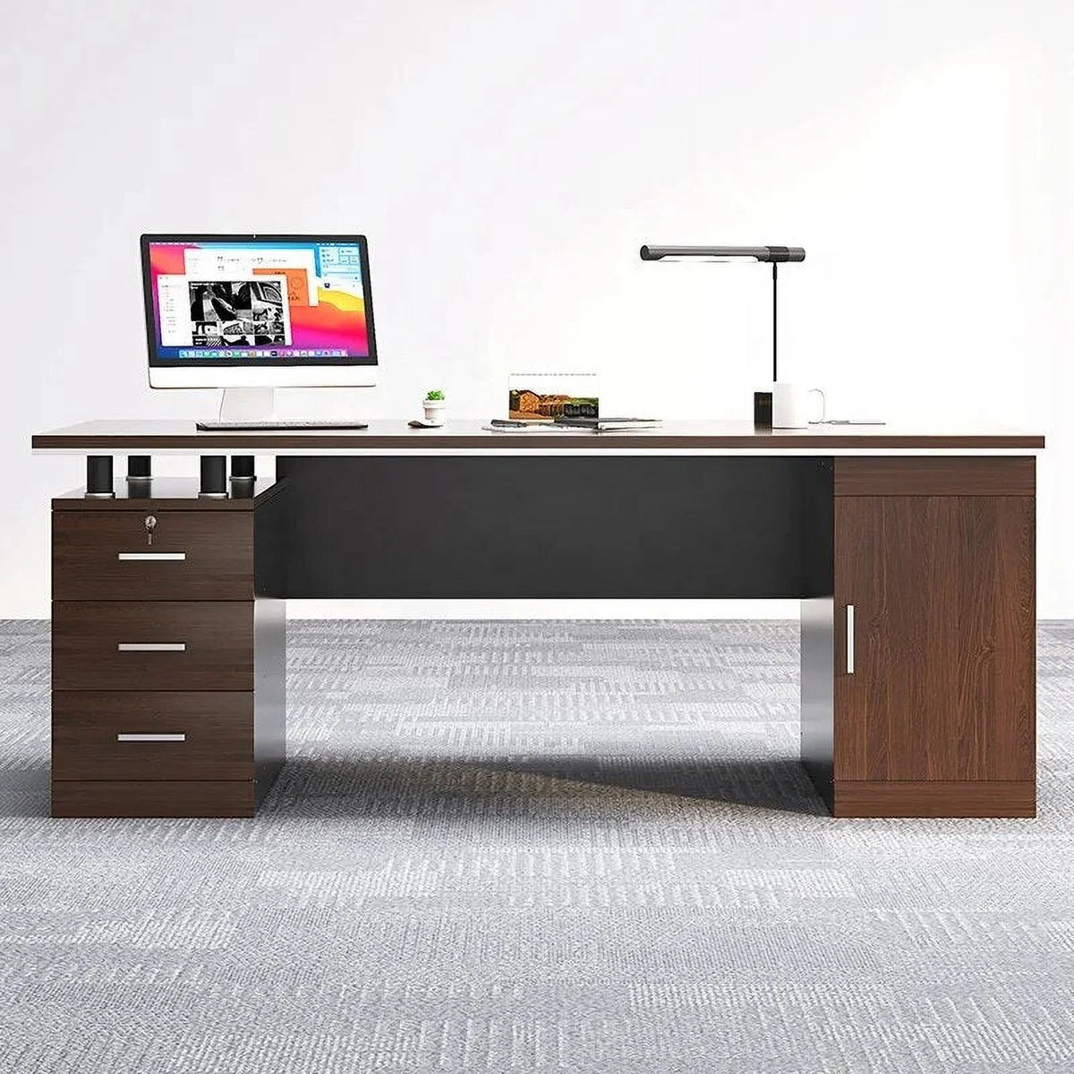 Computer Writing Desk with Drawers C368542