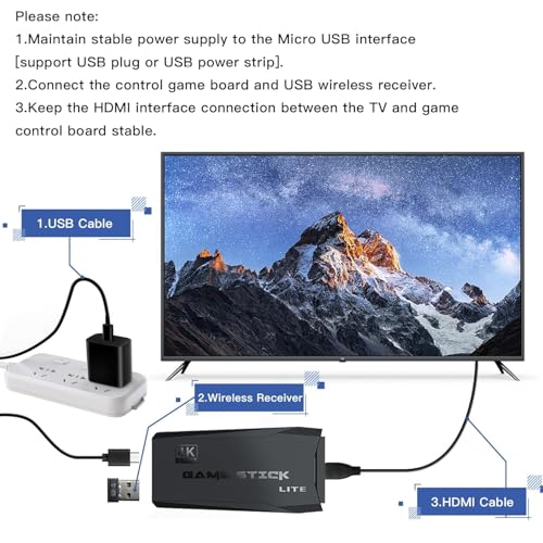 Wireless Retro Handheld Game Console with 20,000+ Games K834065