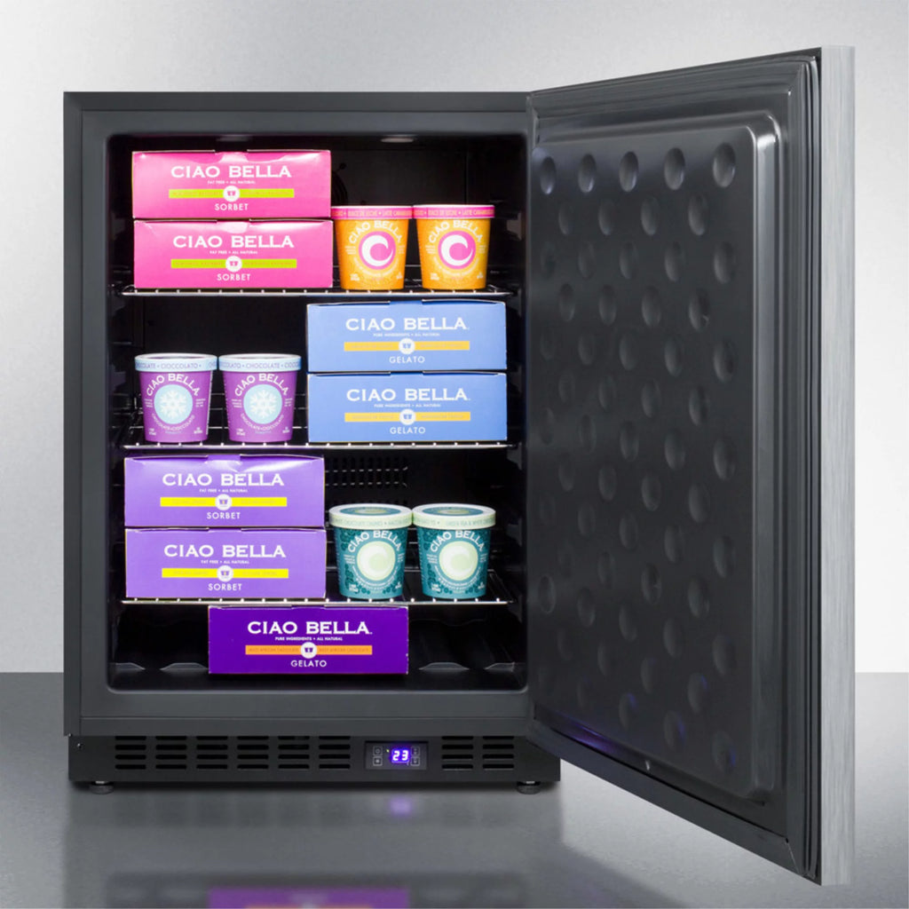 Black Frost-Free Outdoor All-Freezer with Digital Thermostat and Lock A28306
